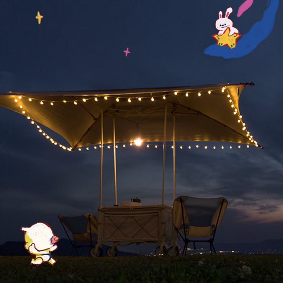 Mountain camping supplies, folding tables and chairs, outdoor camping tables and chairs, portable and lightweight camping folding chairs, camping equipment, leisure chairs, outdoor camping carts, folding tables and chairs, outdoor tents, canopies, multi-in-one outdoor trolleys, Out detail image 5