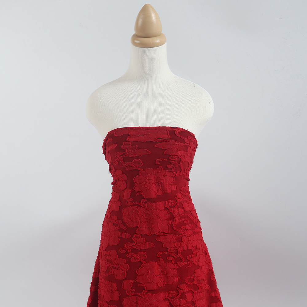 Wholesale of elastic cut-pattern knitted fashion fabric Specification image
