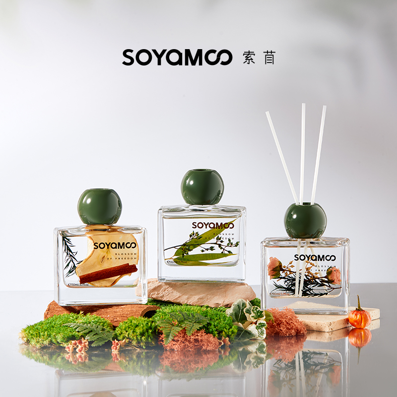 索苜寻野花艺无火藤条香薰室内持久家用