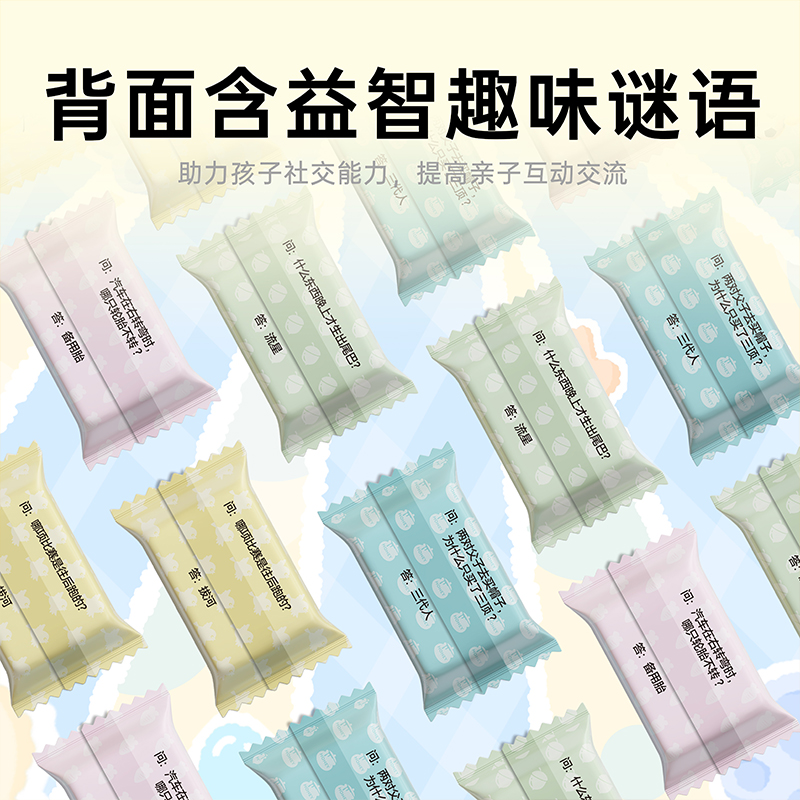 Candy disposable facial cleanser, thickened and enlarged, children's facial cleanser, non-pure cotton compressed towel, travel pack, one box, 200 pieces, 30*24cm Item Picture