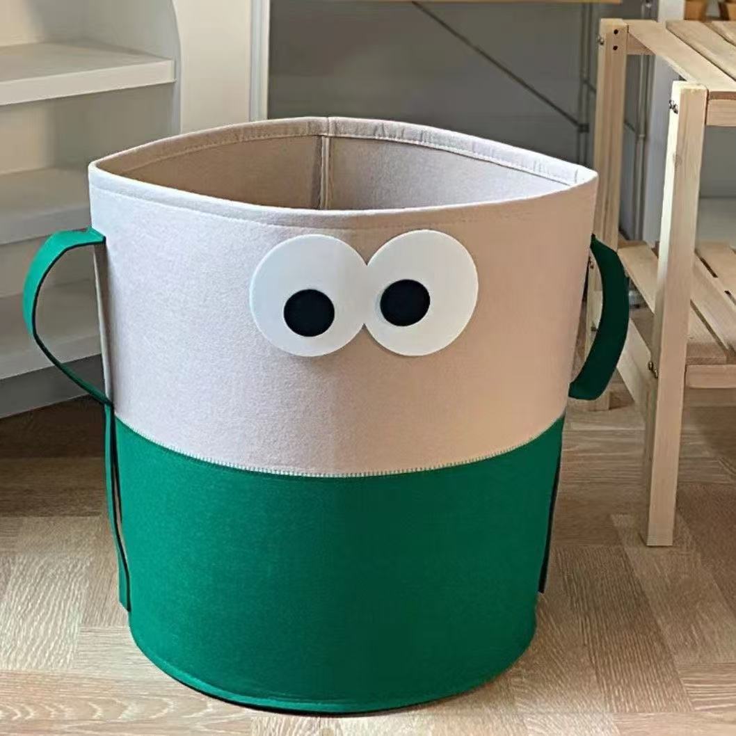 Douyin's best-selling infant and toddler large-capacity, eye-matching, foldable children's felt toy, storage, miscellaneous storage, and clothes basket Application Scenario