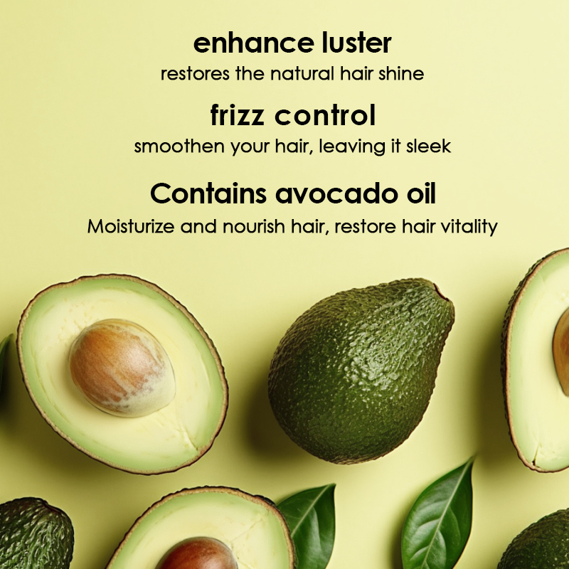 Aceite para el cabello aceite para el cabello aguacate Spray brillo antipelaje hidratante cuidado capilar Specification image