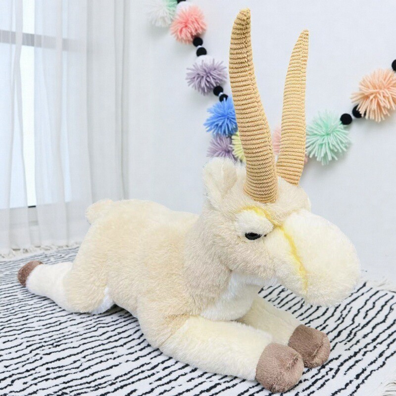 Customized plush toys of simulated animals, Saiga antelope dolls, throw pillows, skin-friendly soothing gifts, accessories and decorative items from the manufacturer Application Scenario