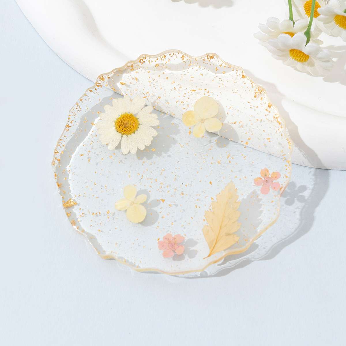 Dried flower series, gold foil series, nail art color palette, nail art display board, color matching display, resin nail art color matching detail image 9