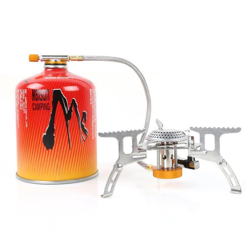 Split camping gas stove, portable picnic flat gas stove, electronic burner head, outdoor burner head stove Application Scenario