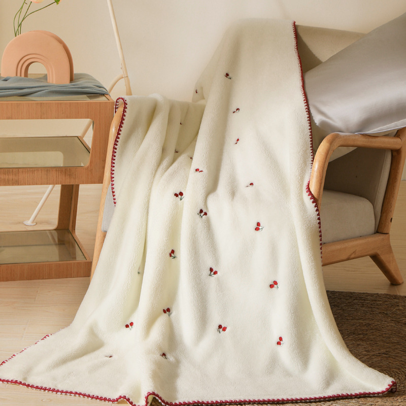 Double-sided baby plush blanket, all-season office sofa blanket for midday rest Specification image