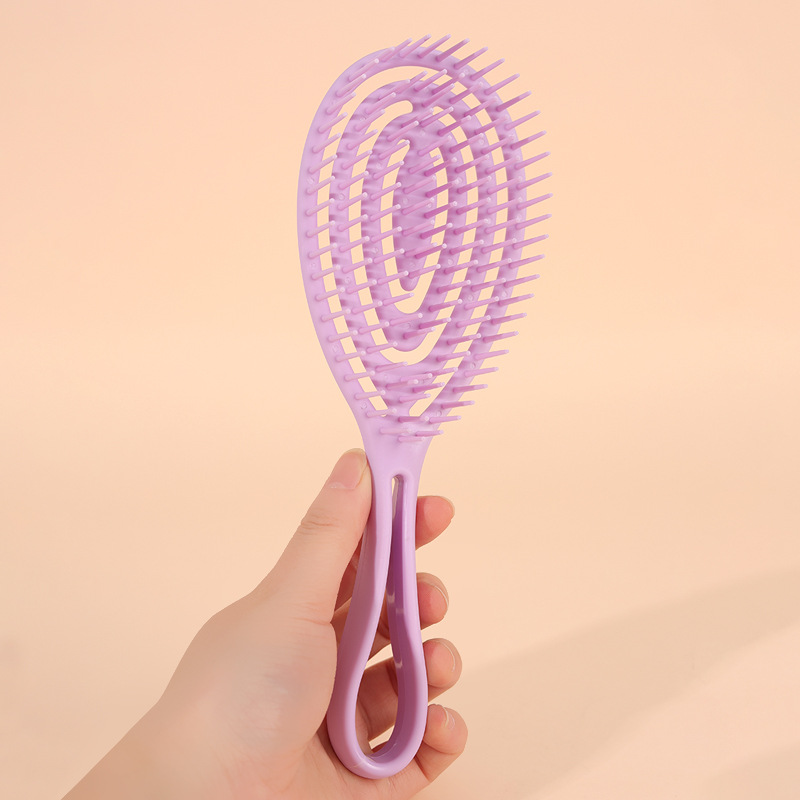 Ribs comb one-piece molded handle hair comb, smooth hair without tangling, cross-border Amazon best-selling massage comb details Picture