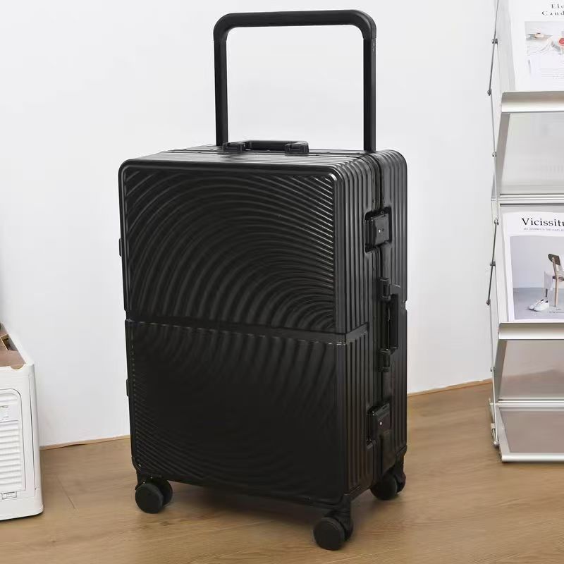 2025新款链旅行箱20寸登机箱静音轮合金拉杆纯pc拉杆箱