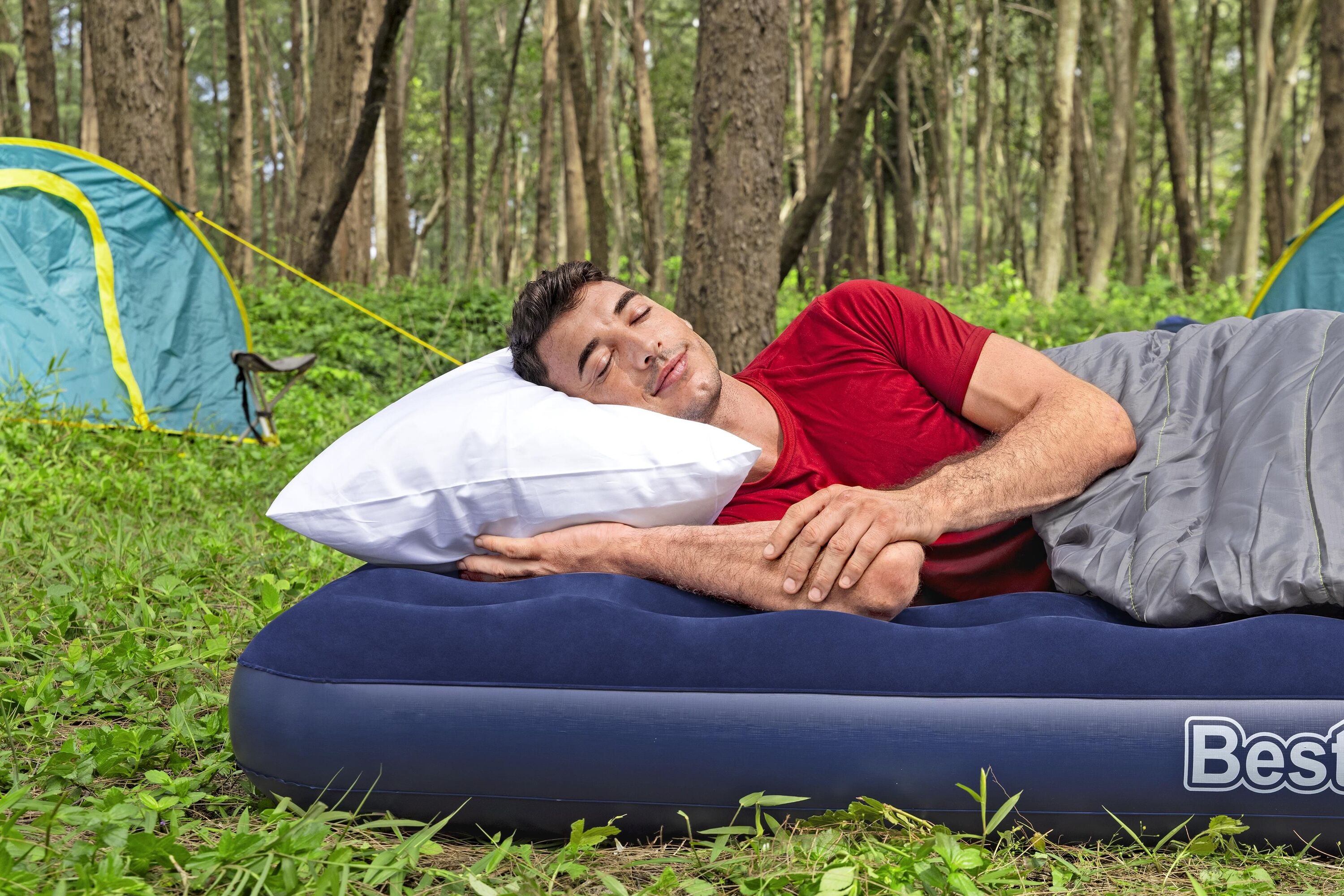 Bestway67001 Lazy Person Outdoor Inflatable Bed, Air Cushion Bed Mattress, Single Person Inflatable mattress