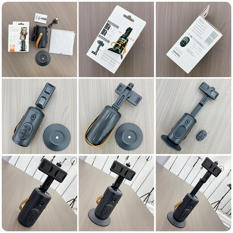 Q4 Pan-tilt fully automatic tracking Camera with remote control, mobile live streaming stand stabilizer, AI intelligent face recognition mobile pan-tilt details Picture