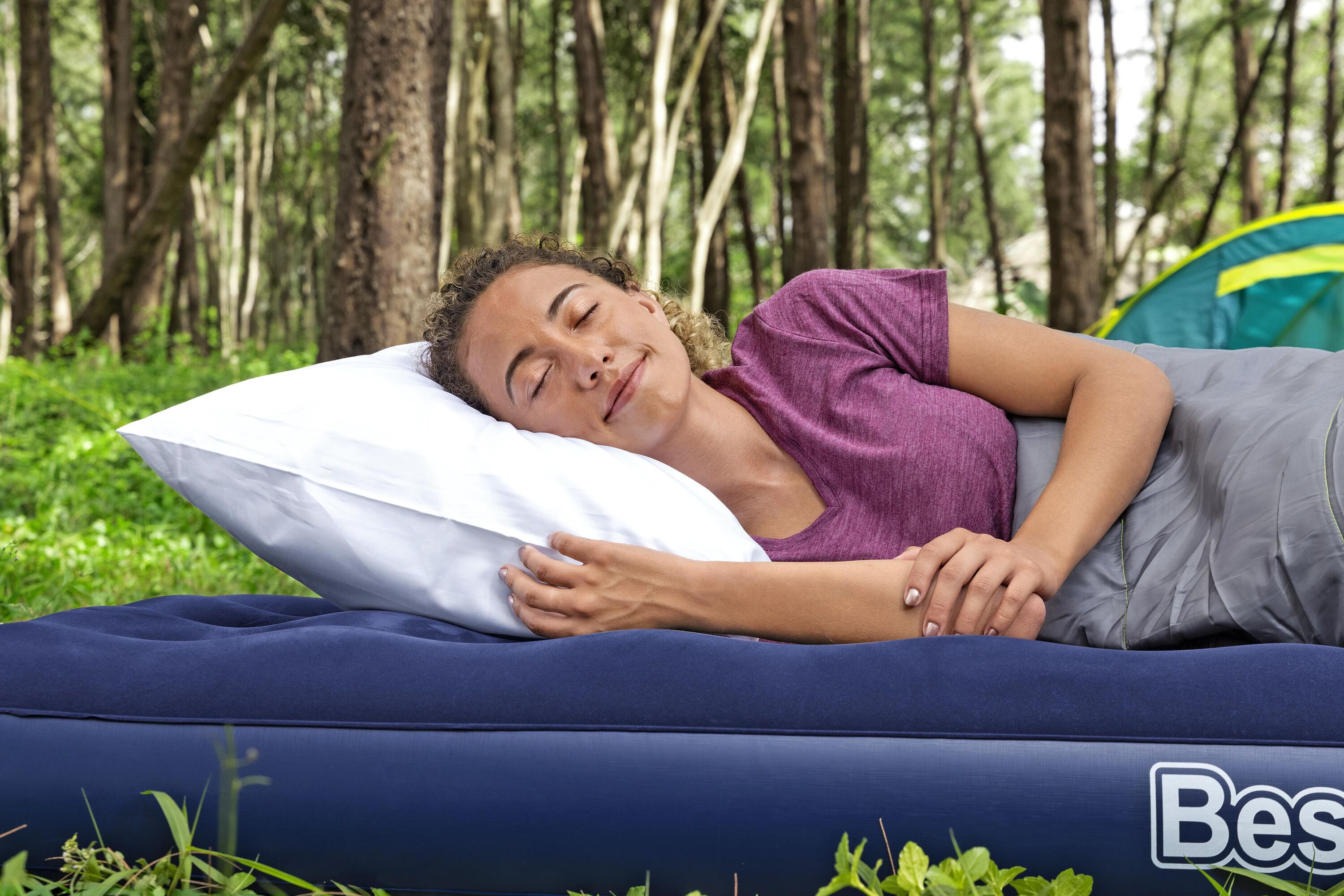 Bestway67000 Lazy Person Outdoor Inflatable Bed, Air Cushion Bed Mattress, Single Person Inflatable mattress