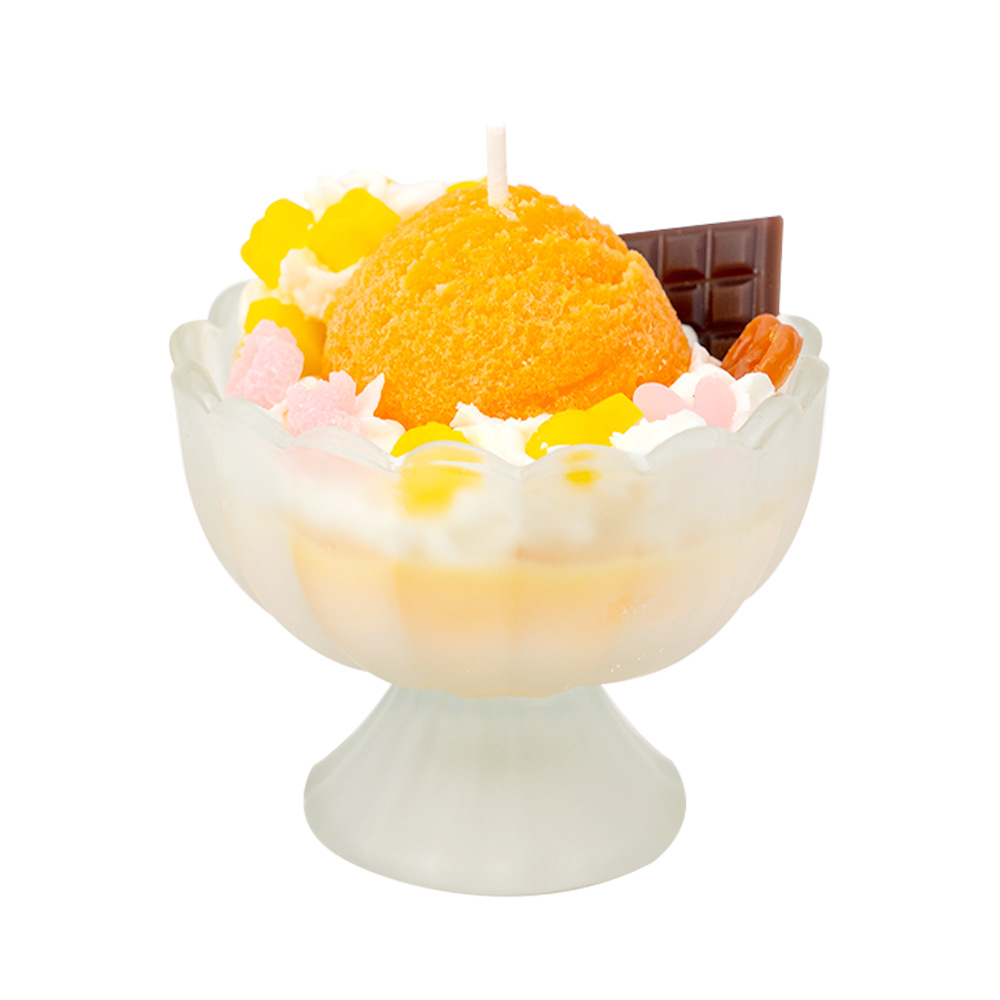 Fruit Ice Cream, Creative And Exquisite Shape, Yogurt Cup, Soy Wax, Birthday Gift, Souvenir, Scented Candle, Scented Candle, Scented Soy Wax Item Picture