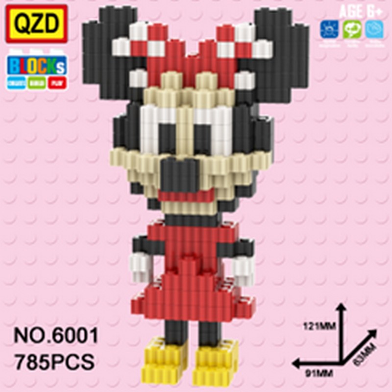 6001兼容乐高小颗粒动画作品卡通公仔积木 儿童科教益智拼装玩具创意 DIY串联积木多国热卖送礼好物亲子互动趣味拼搭玩具