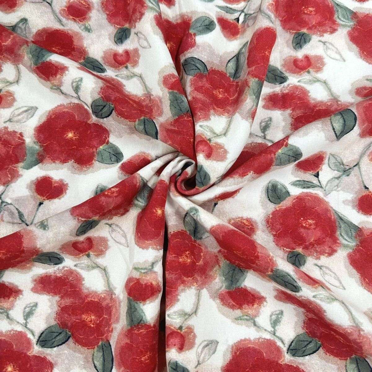 Twill pure cotton silk digital clothing, printed cotton silk dress, summer artificial cotton fabric, Yiwu