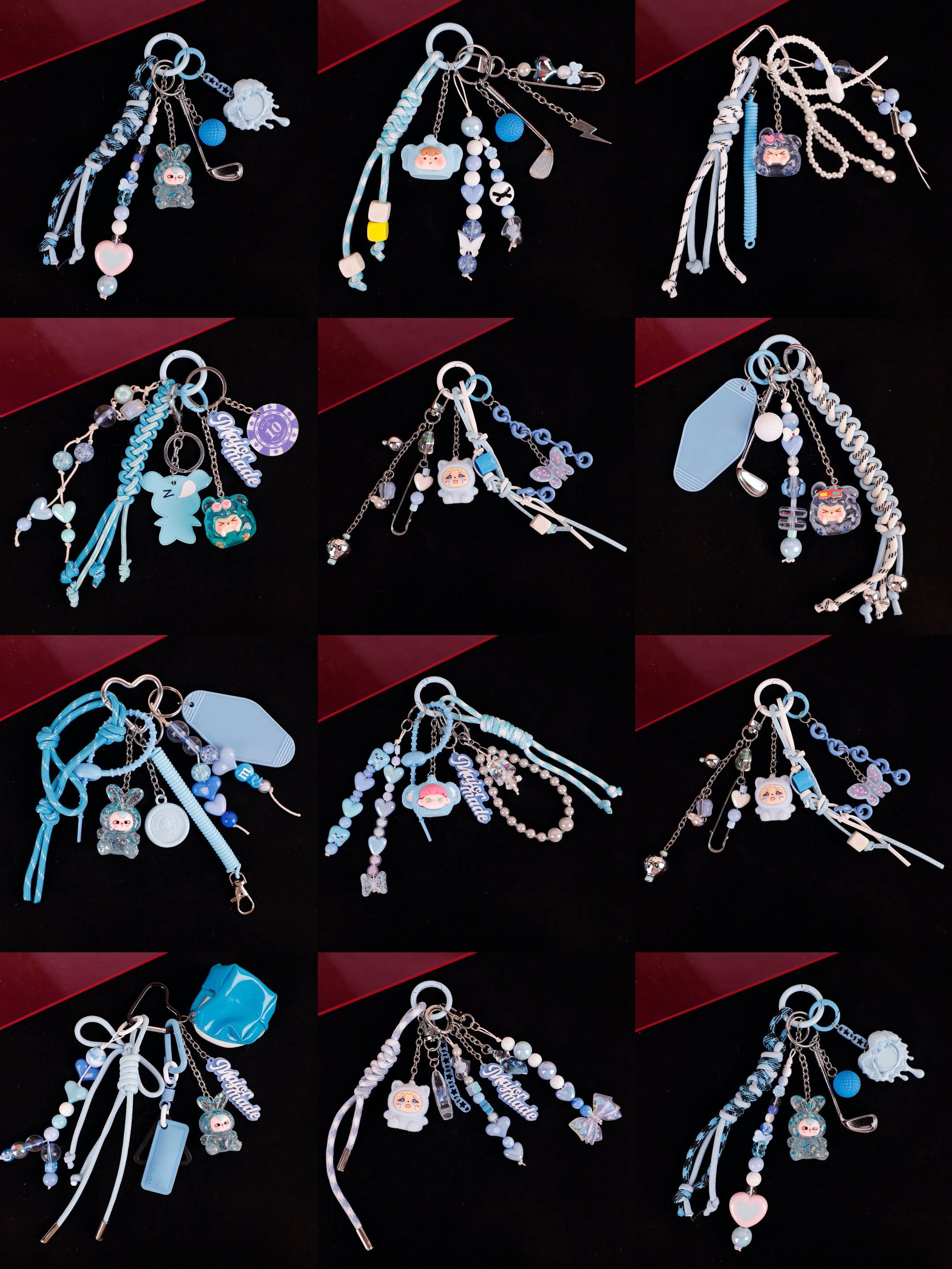 edc/义乌铭玲/箱包五金/水音铃/福字手机挂件白底实物图