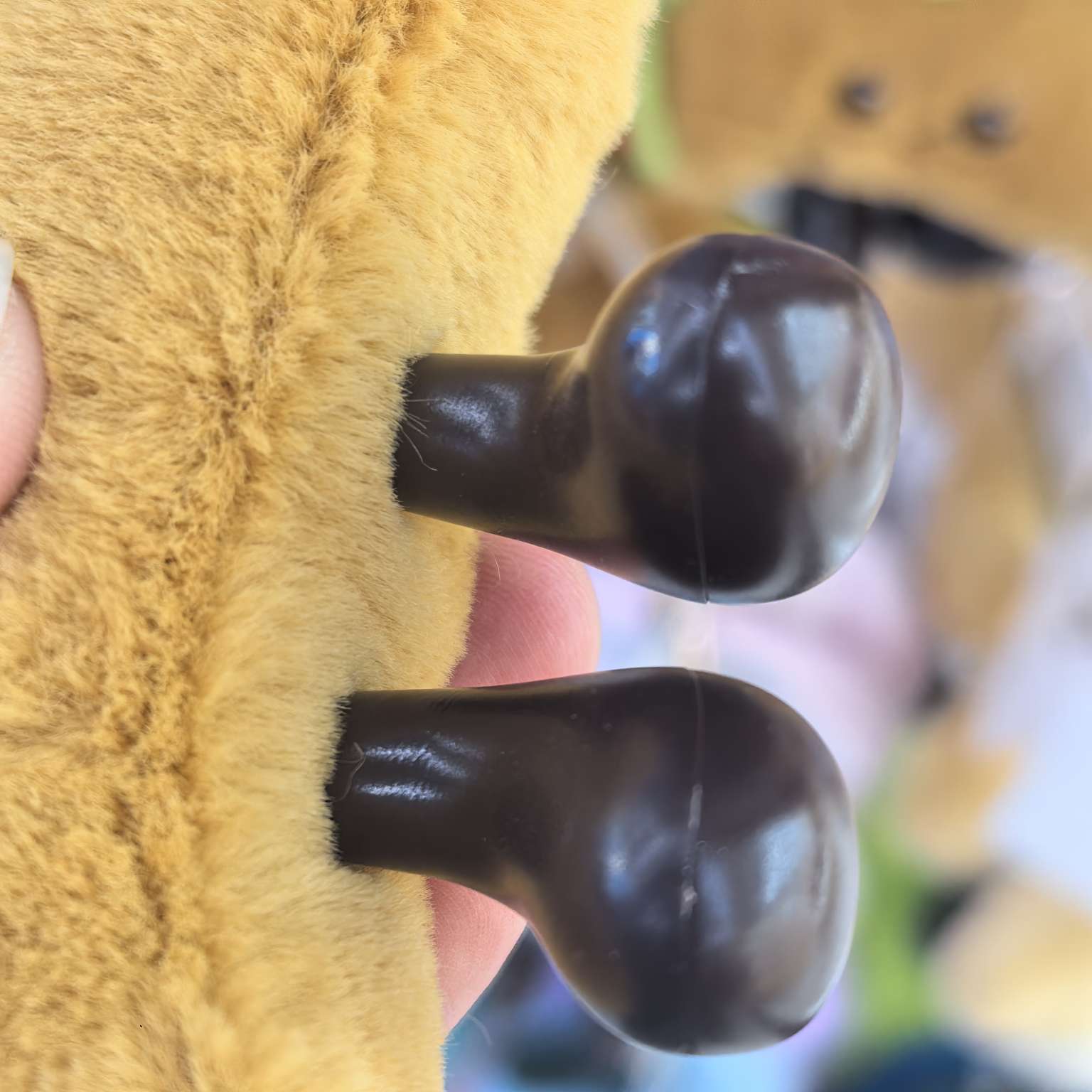 Plush food toy figurine pendant with comfortable hand feel and plastic foot accessories details Picture