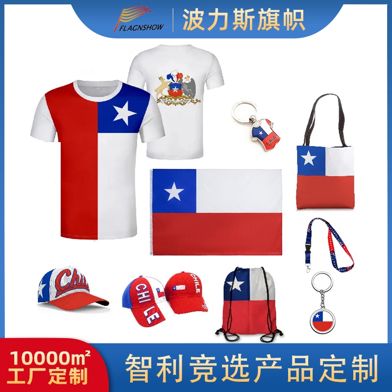 2025智利竞选文化衫涤纶总统竞选旗帜t恤选举促销礼品工厂定 制