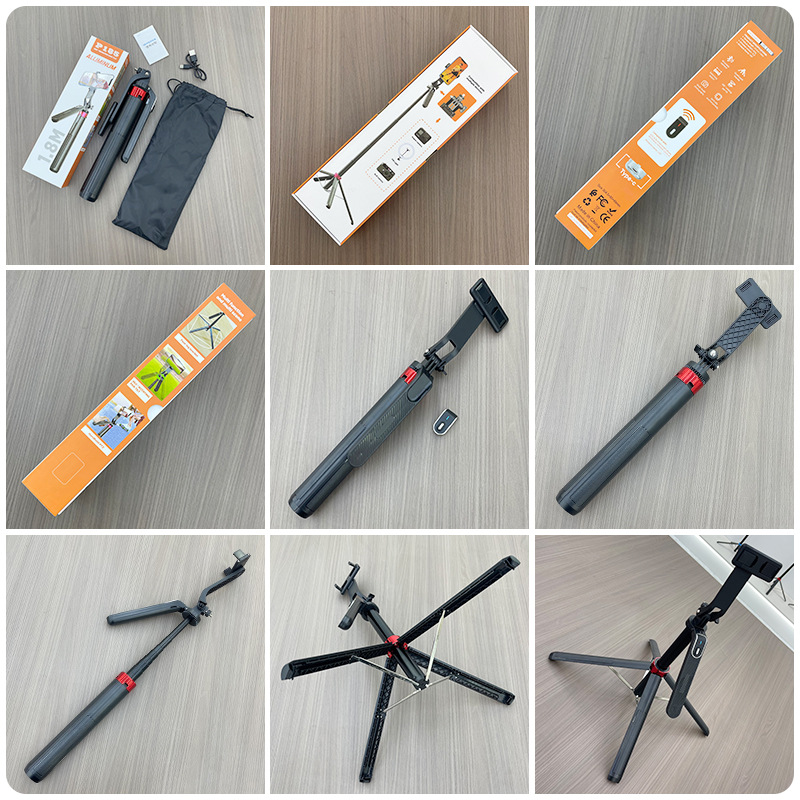 P185 Private model Selfie stick, anti-shake and retractable photography wonder, handheld photography quadrupod, Bluetooth mobile phone selfie stick details Picture