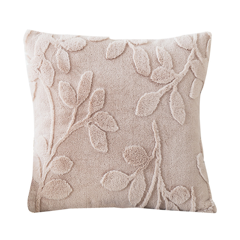 Modern, simple and plain plush pillowcase Specification image