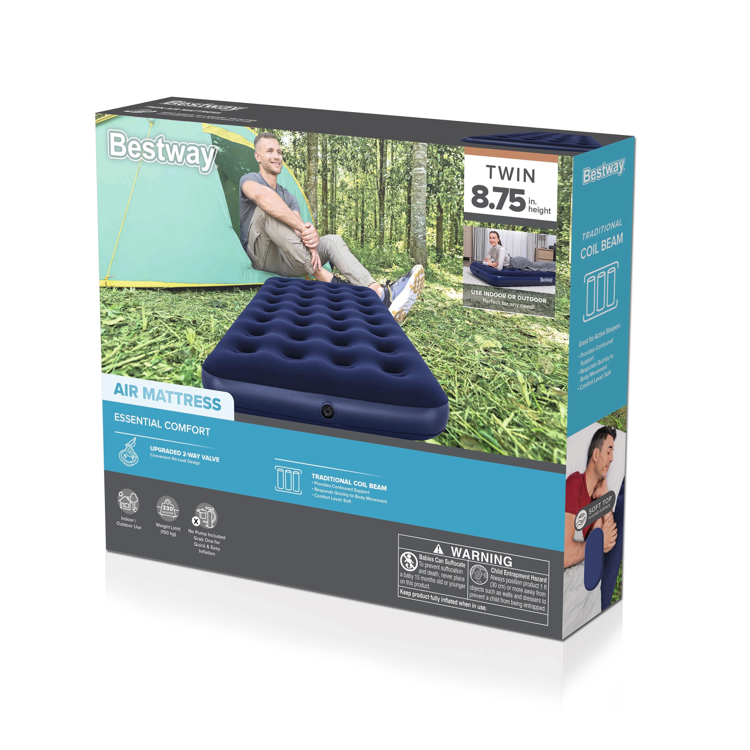 Bestway67001 Lazy Person Outdoor Inflatable Bed, Air Cushion Bed Mattress, Single Person Inflatable mattress Specification image