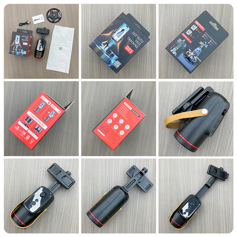 Q03 Tracking Pan-tilt Intelligent AI face Recognition 360-degree panoramic shooting Pan-tilt Live face tracking stabilizer details Picture