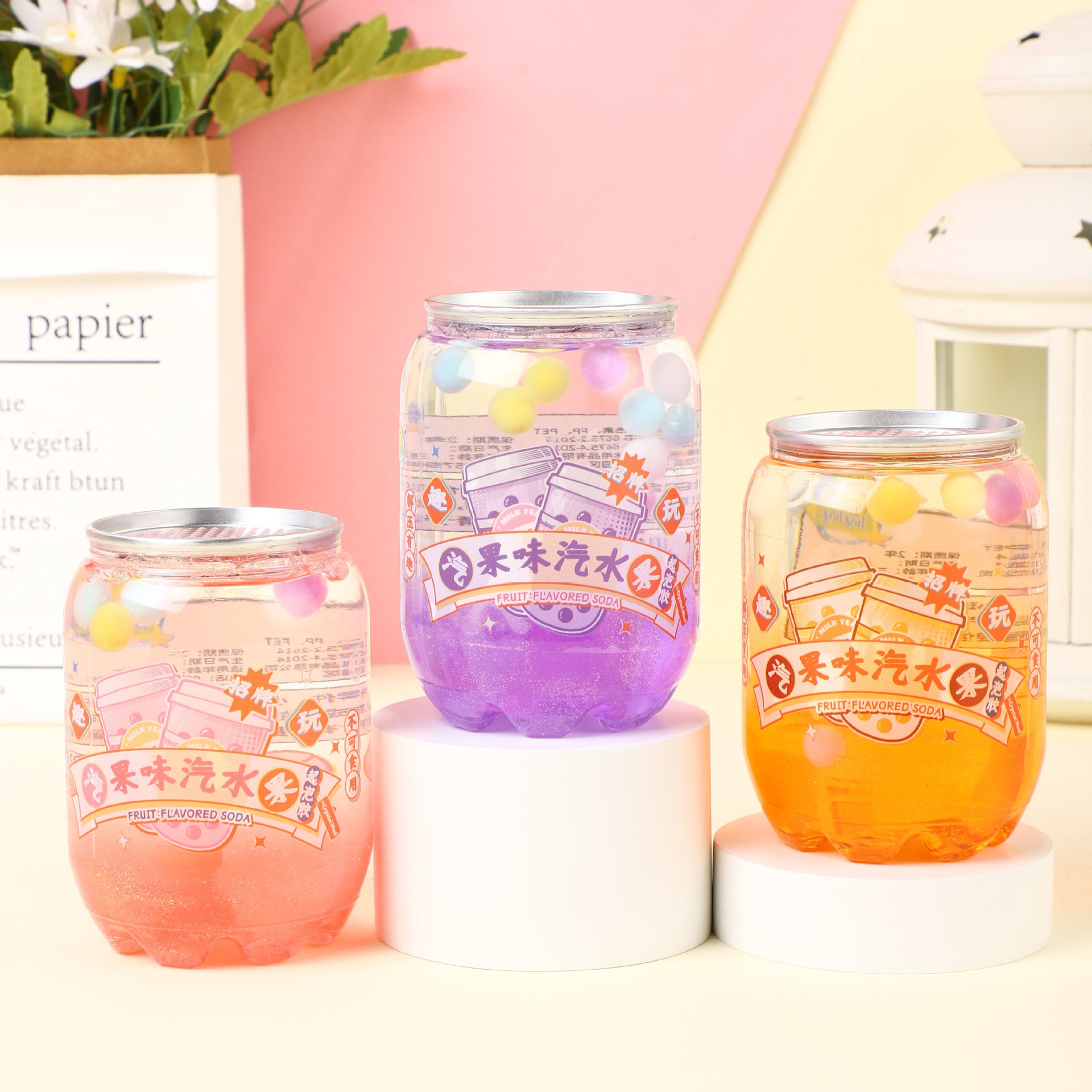 Bubble wrap large cans of colored clay for kindergarten educational handicrafts, non-sticky to hands Specification image