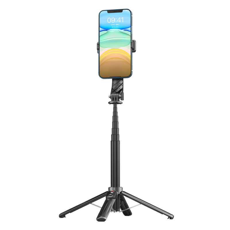 P07 second-generation mobile phone selfie stick, outdoor portable Bluetooth live streaming stand, anti-shake and retractable mobile phone stand for selfies Specification drawing