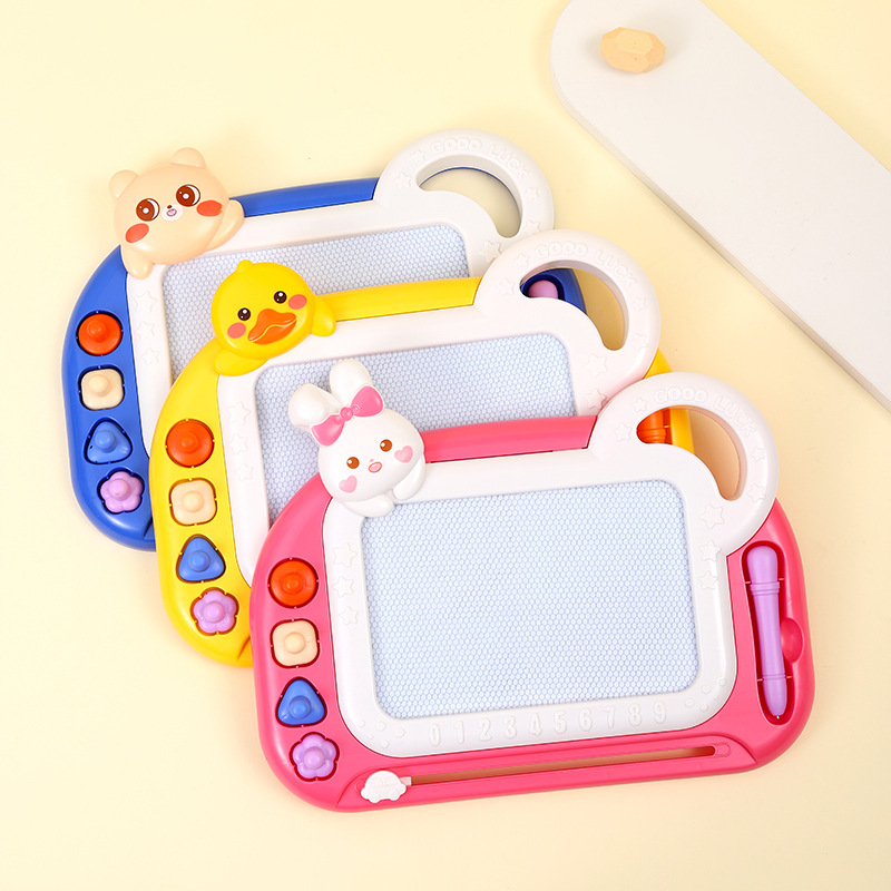 Wholesale of cartoon distribution children's magnetic drawing boards, abacus geometric stamps, graffiti boards, magnetic writing boards, and educational toys Specification image