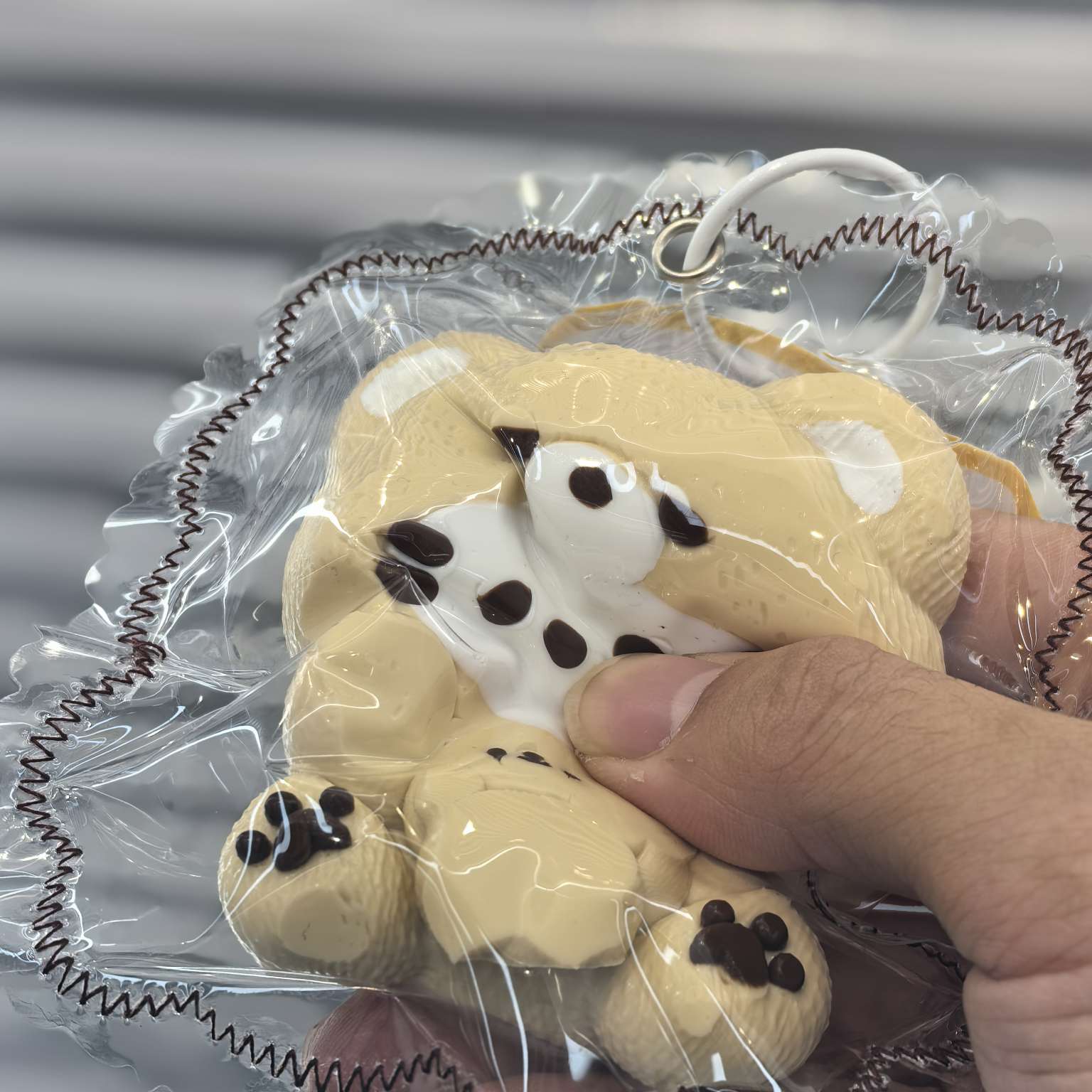 Cute Little bear factory direct sales food-grade silicone pinch and stress-relieving toys, all handmade Specification image