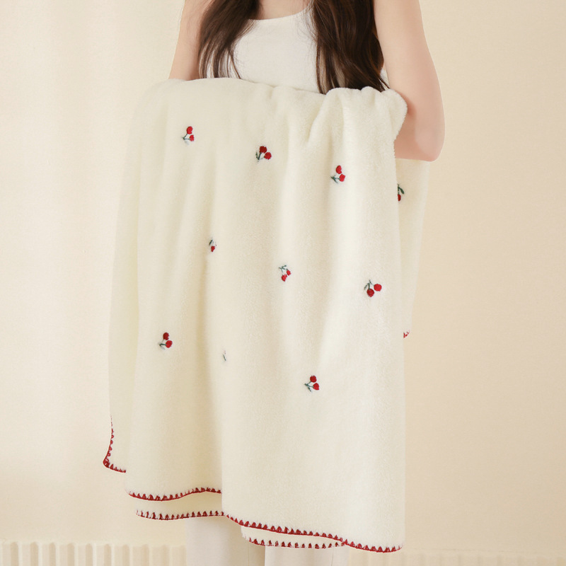 Double-sided baby plush blanket, all-season office sofa blanket for midday rest details Picture