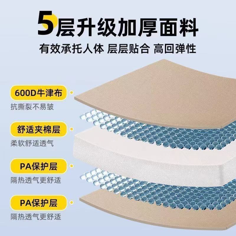 户外加厚高背月亮椅露营折叠小凳子椅钓鱼椅子沙滩椅露营装备白底实物图