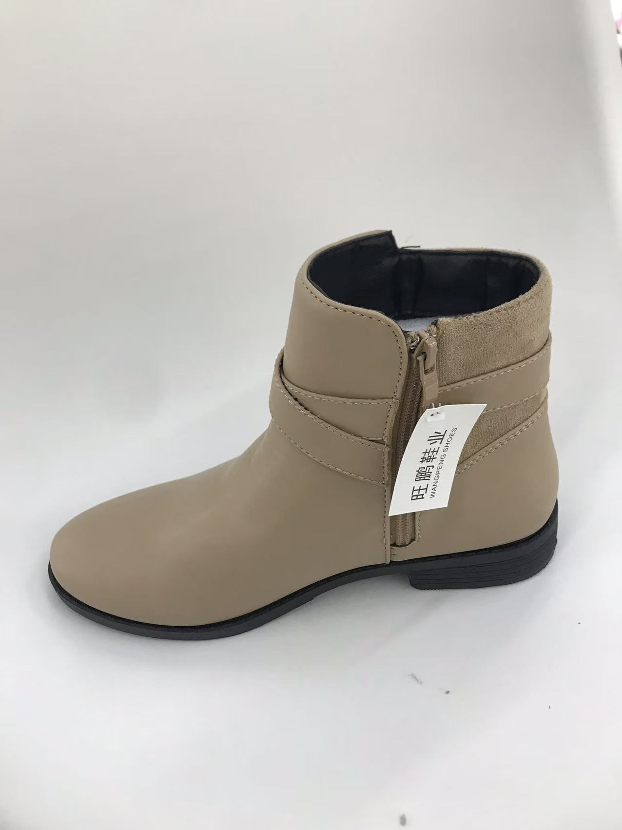 Ethnic style boots for women, spring and autumn long yellow leather shoes, fashionable and casual ethnic style large-sized boots details Picture