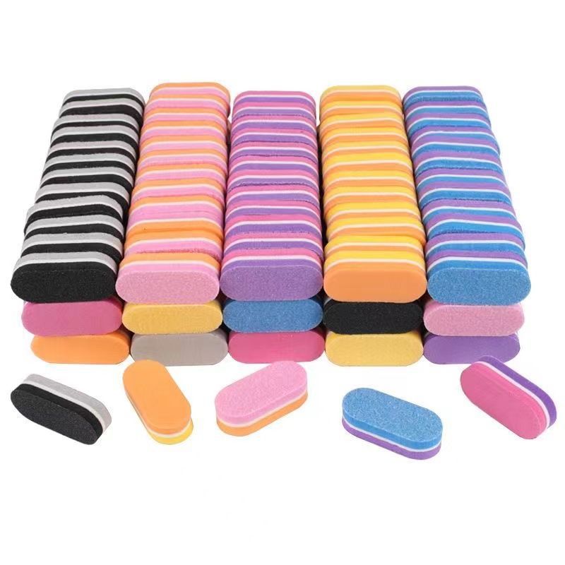 Mini sponge nail files in stock, high-elasticity sponge mini sponge, washable file strips