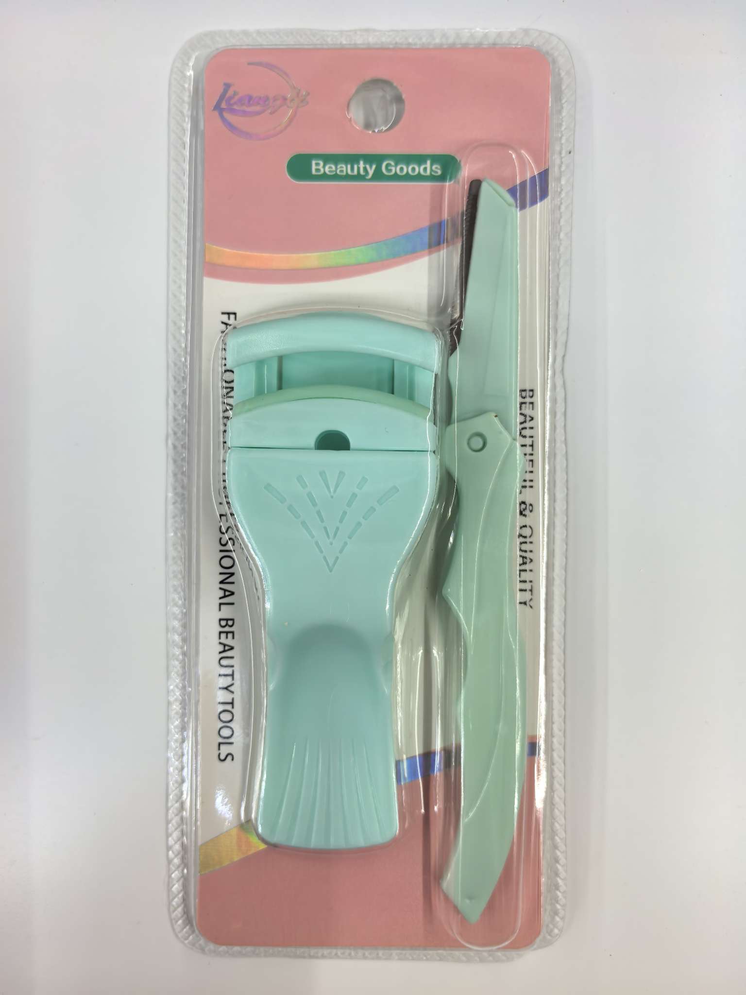 Cute fishtail eyelash curler set, curling and long-lasting portable press type local wide-angle eyelash curler in stock for wholesale details Picture