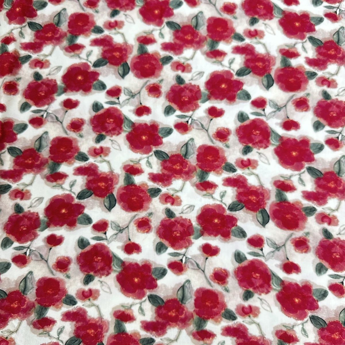 Twill pure cotton silk digital clothing, printed cotton silk dress, summer artificial cotton fabric, Yiwu Application Scenario