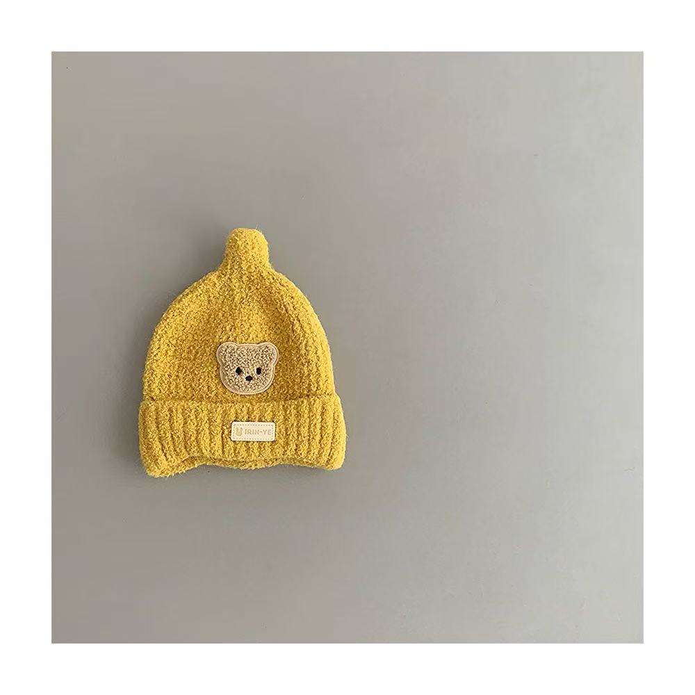 Warm and cute thickened ear-protecting hats for newborns and children, hooded hats, autumn and winter baby hats, woolen hats, knitted hats Item Picture
