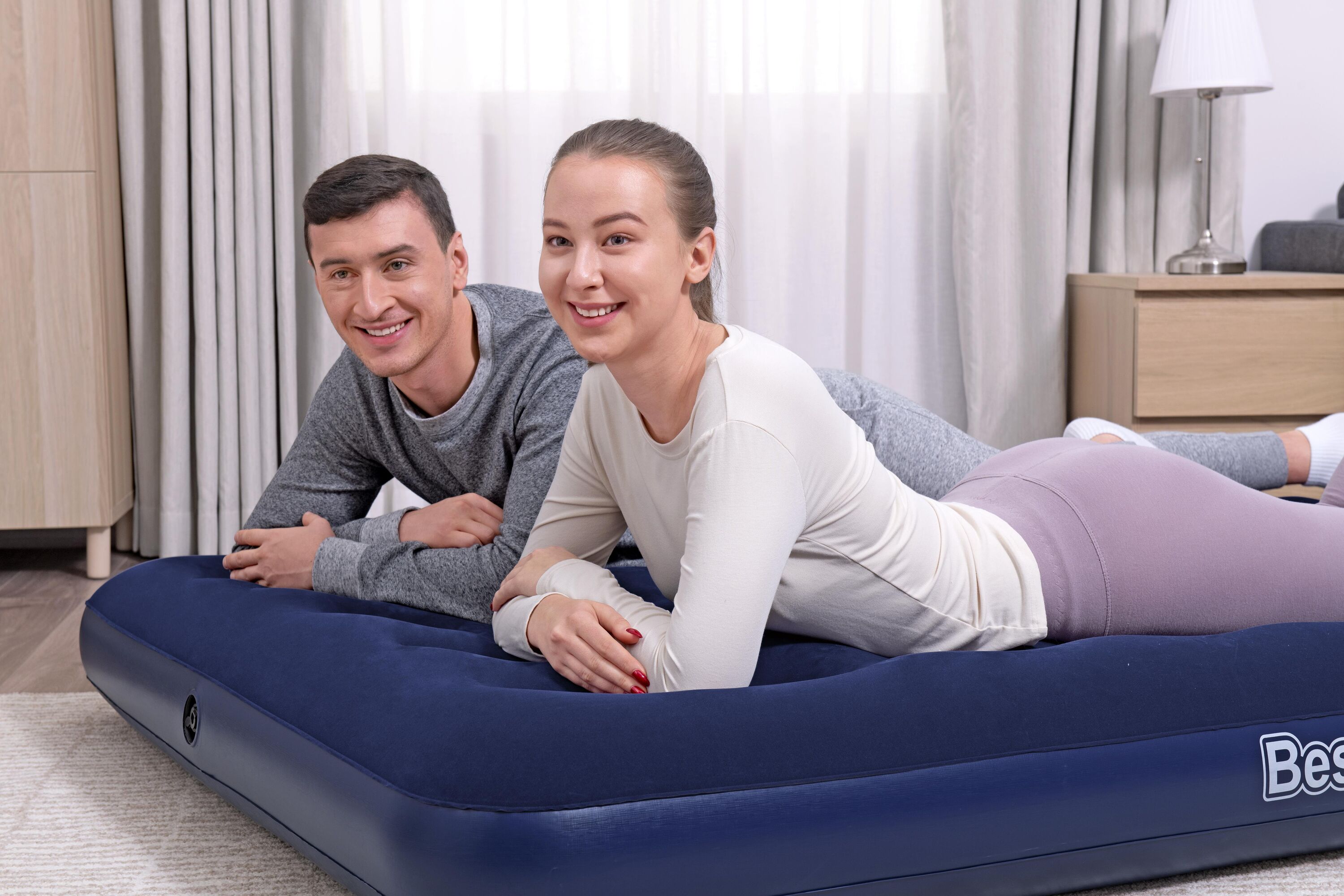 Bestway67002 Lazy Person Outdoor Inflatable Bed, Air Mattress, Single Person Inflatable mattress details Picture