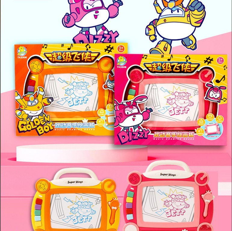 Tablero de dibujo musical para el cabello de generación tablero de dibujo magnético para niños ábaco sello geométrico tablero de graffiti tablero de escritura magnético juguetes educativos fabricantes pic 1