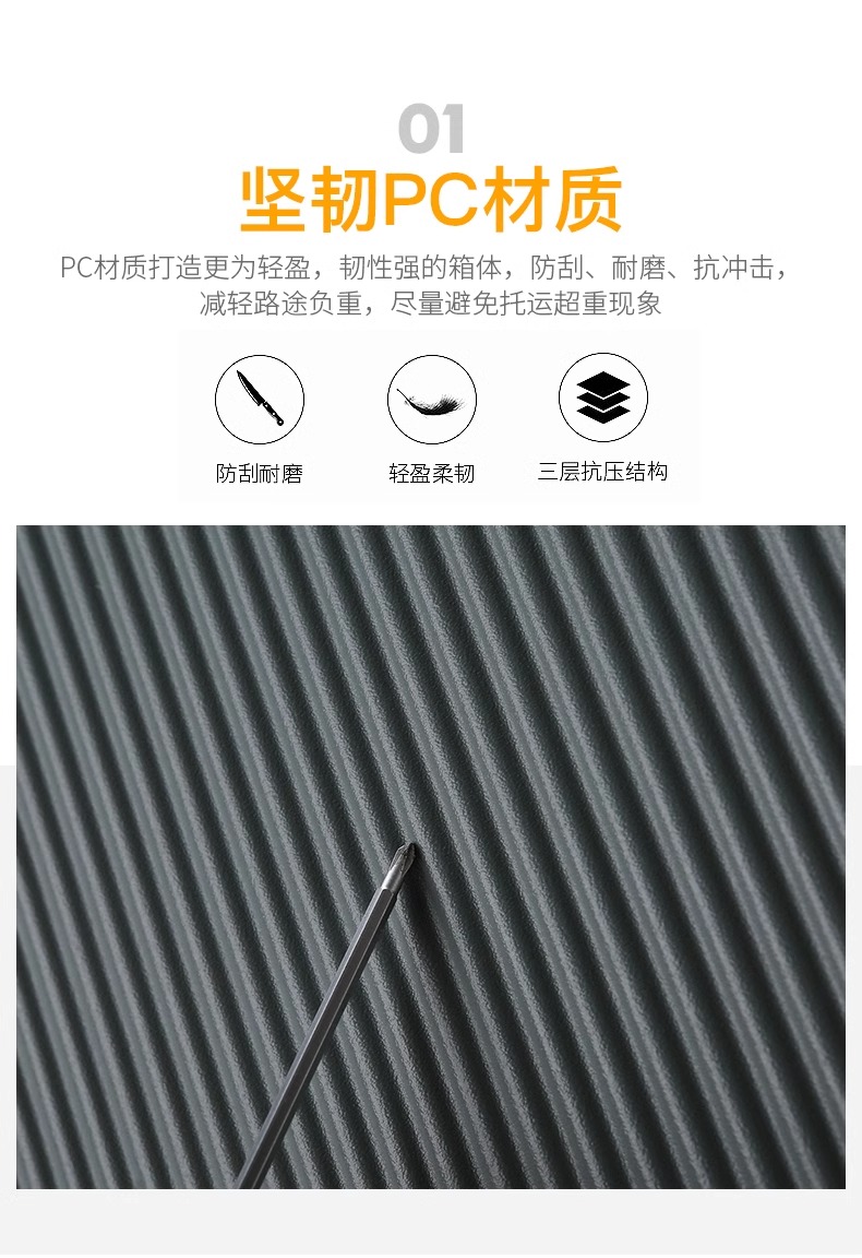 拉杆箱四件套结实耐用旅行箱青春活力色彩登机箱大容量托运箱2025详情10