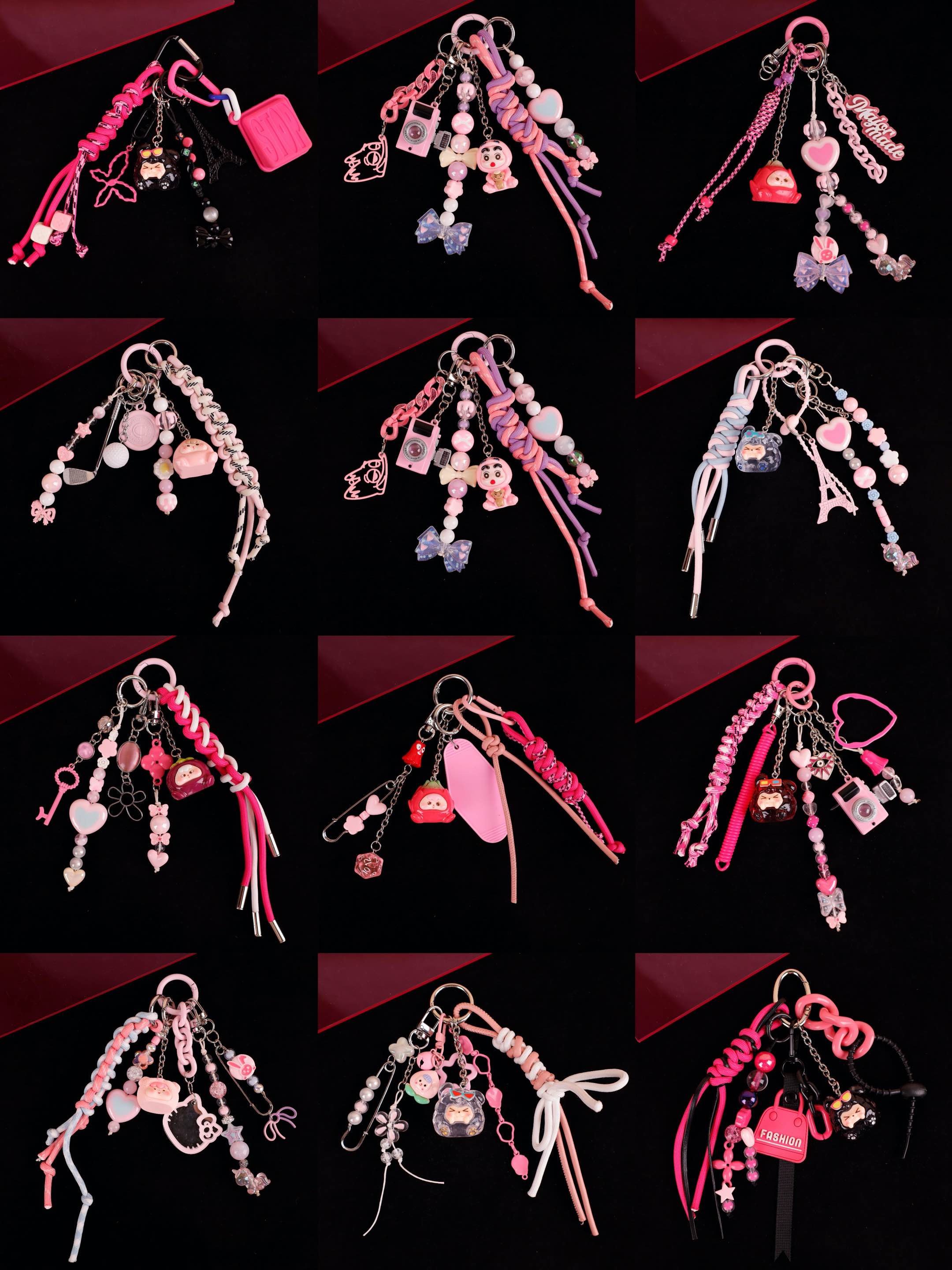 义乌铭玲蓝色条纹章鱼造型挂件水音铃手机挂件箱包五金EDC福字挂饰白色背景