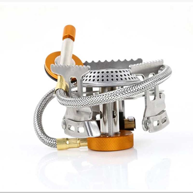 Split camping gas stove, portable picnic flat gas stove, electronic burner head, outdoor burner head stove Specification image