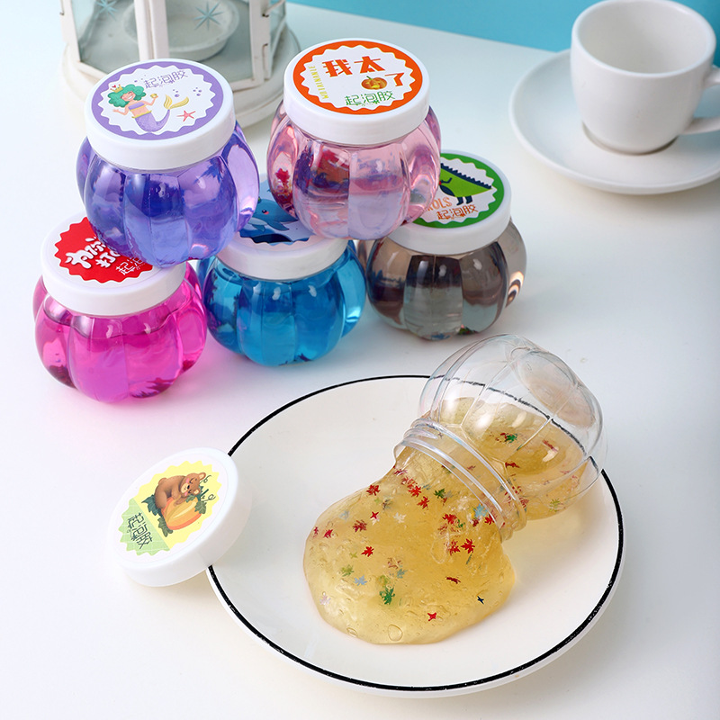 Pumpkin bubble wrap large can colored clay kindergarten educational handicraft toy diy non-sticky hands Application Scenario