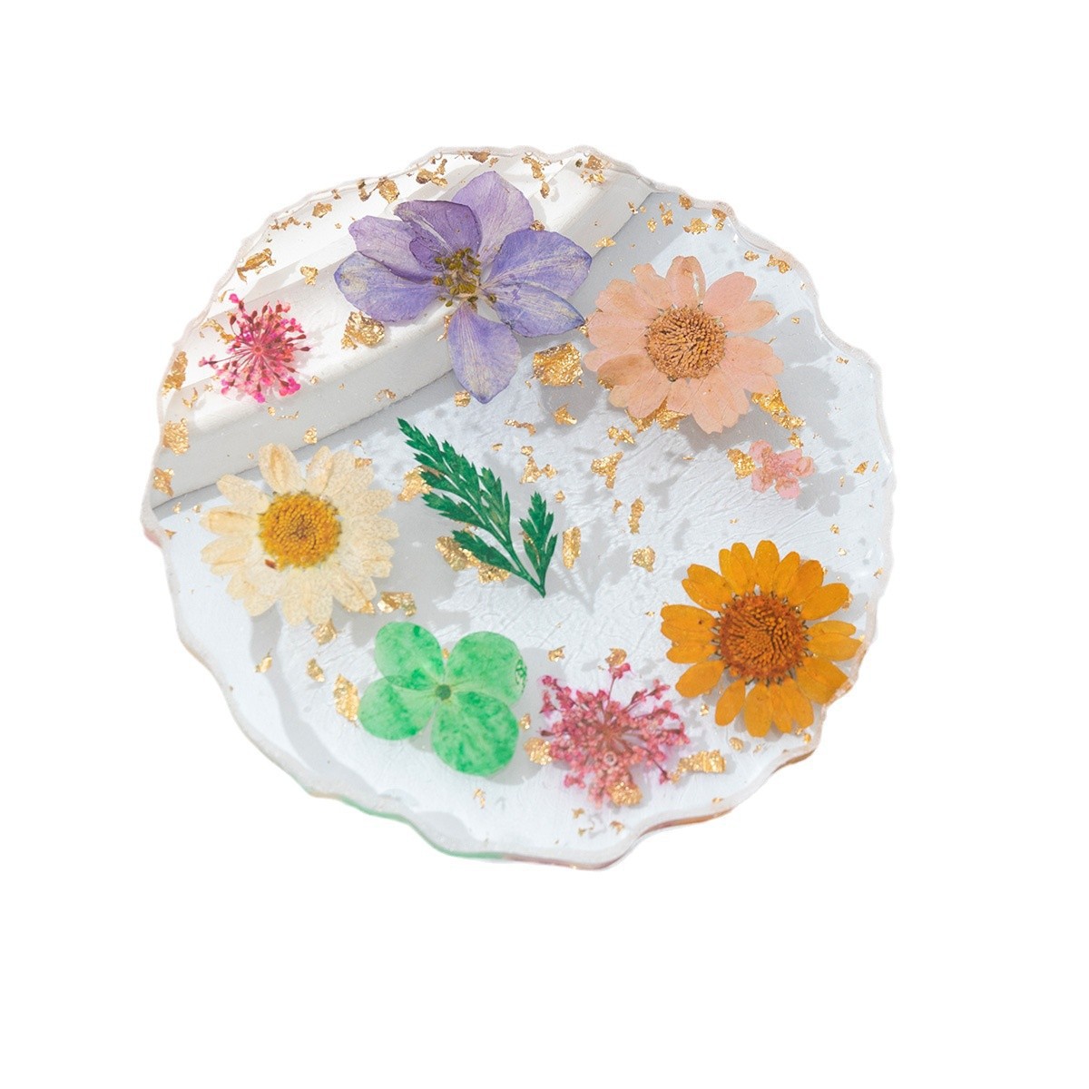 Dried flower series, gold foil series, nail art color palette, nail art display board, color matching display, resin nail art color matching Application Scenario