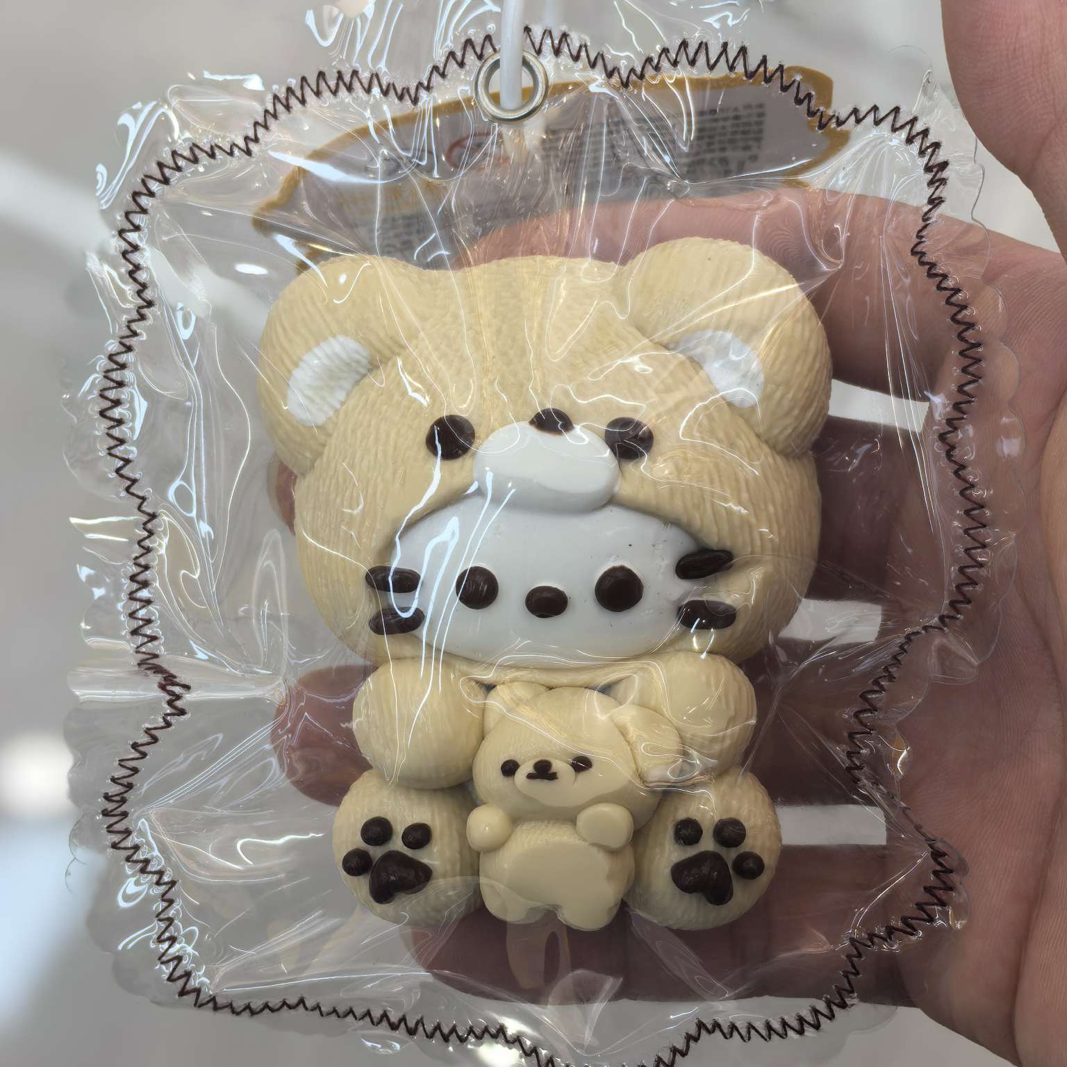 Cute Little bear factory direct sales food-grade silicone pinch and stress-relieving toys, all handmade