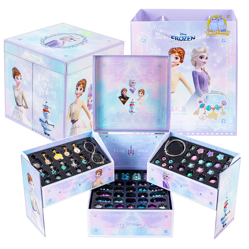 Frozen Beaded Gift Box, diy jewelry box, creative handmade toys for girls and children Item Picture