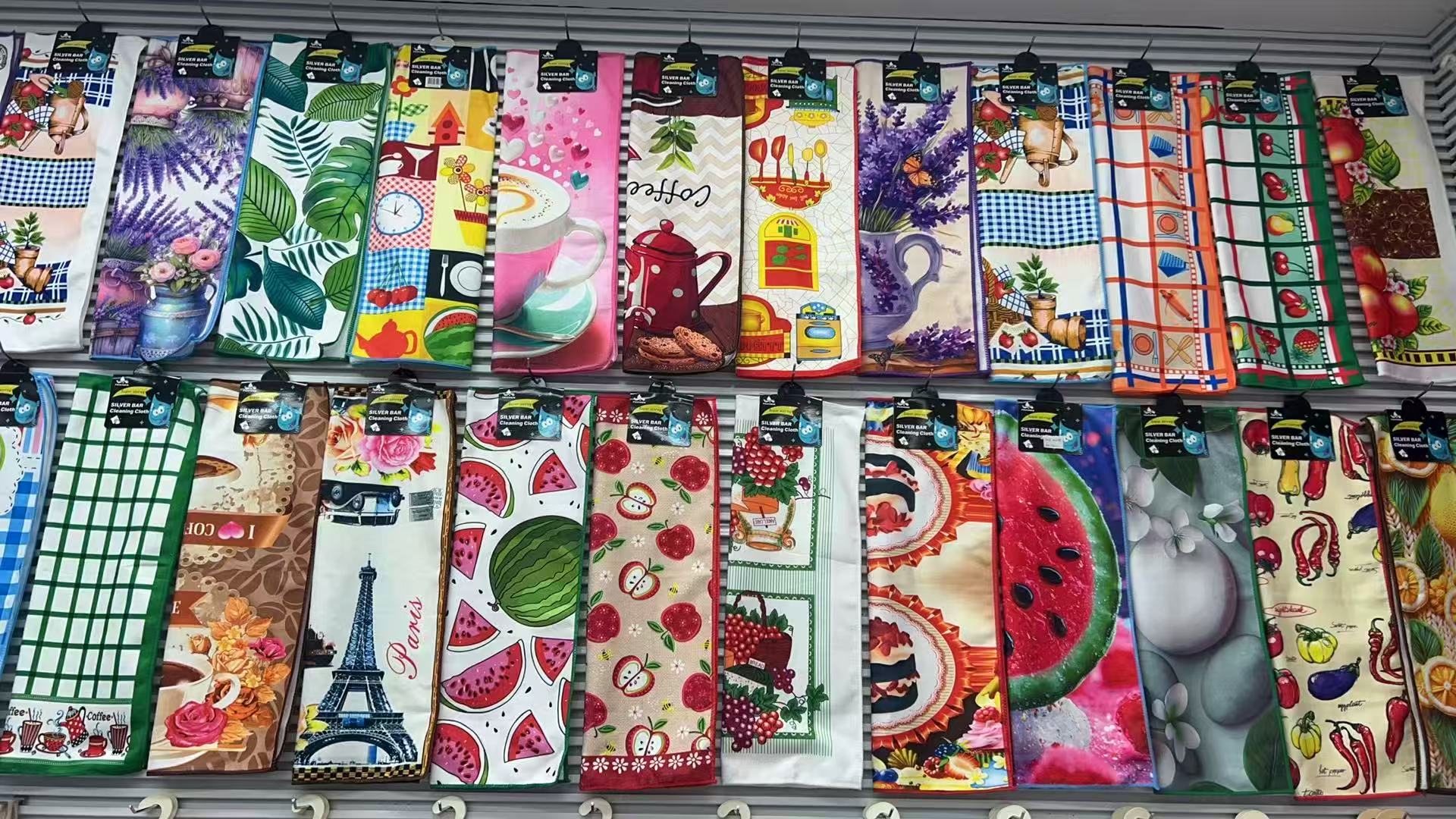 阳离子清洁抹布印花抹布超细纤维抹布厨房专用抹布吸水不易掉毛