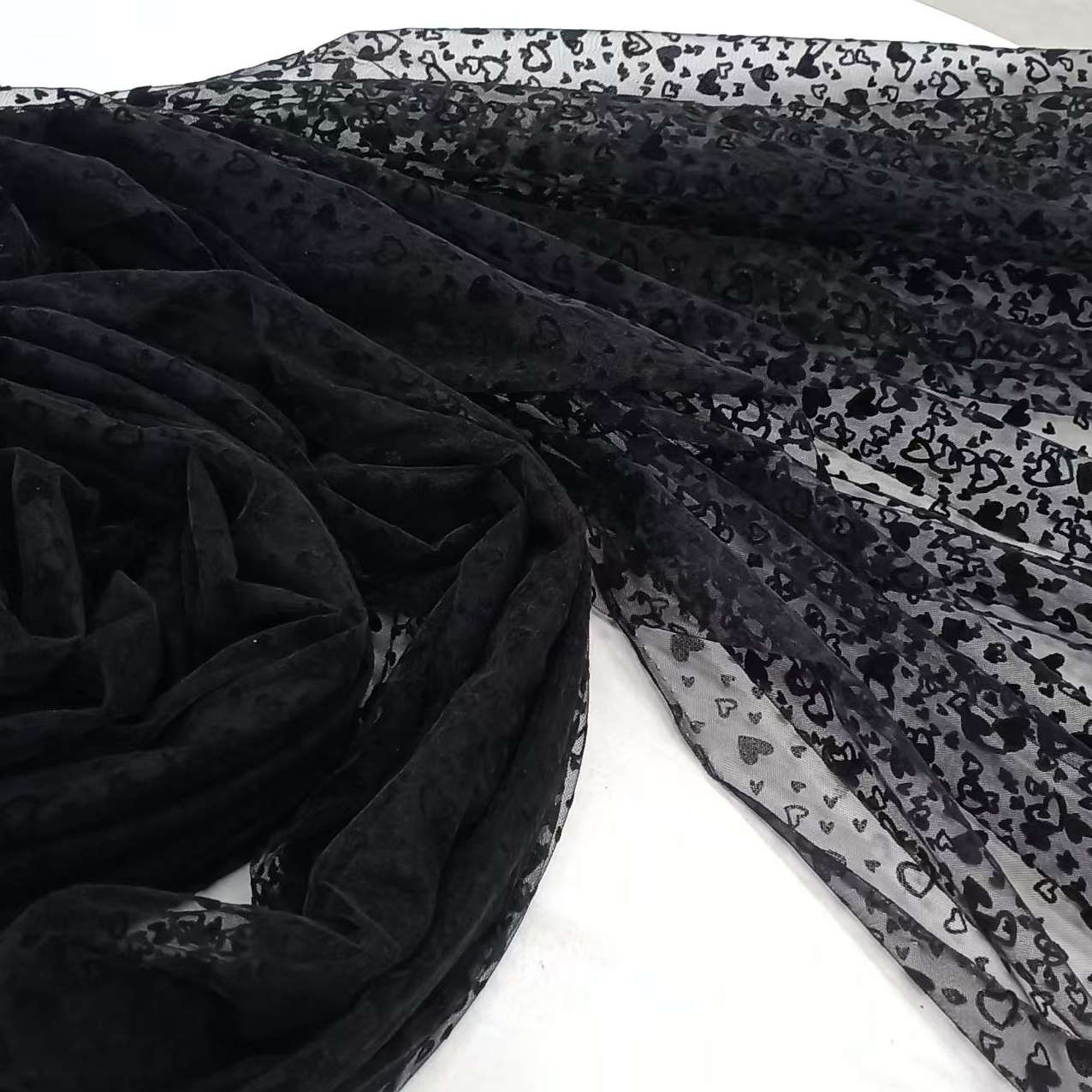 Knitted fabric, double-layer mesh fabric, sandwich mesh fabric, multi-purpose breathable material 27 Item Picture