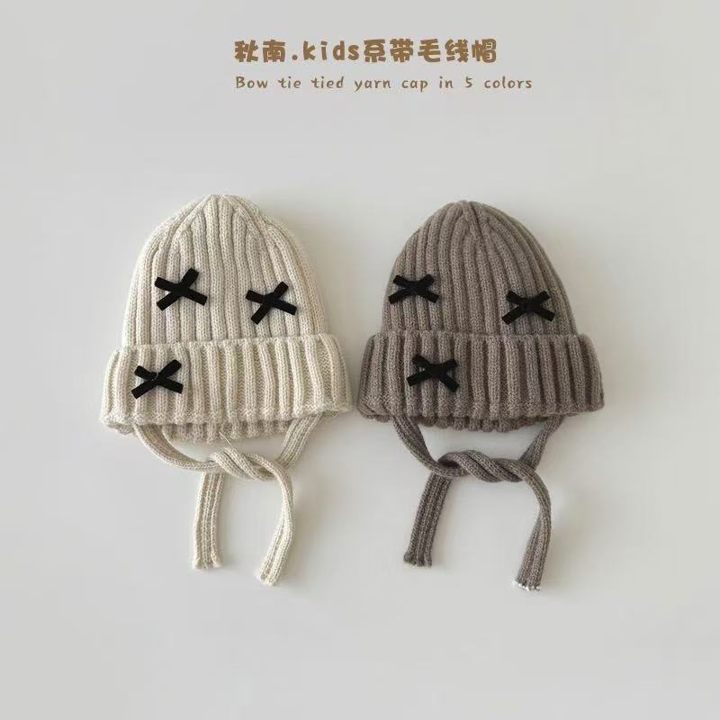 New autumn and winter styles of baby woolen hats, knitted hats, children's hats, warm hats for girls and boys, ear-protecting hats for toddlers, and cold hats