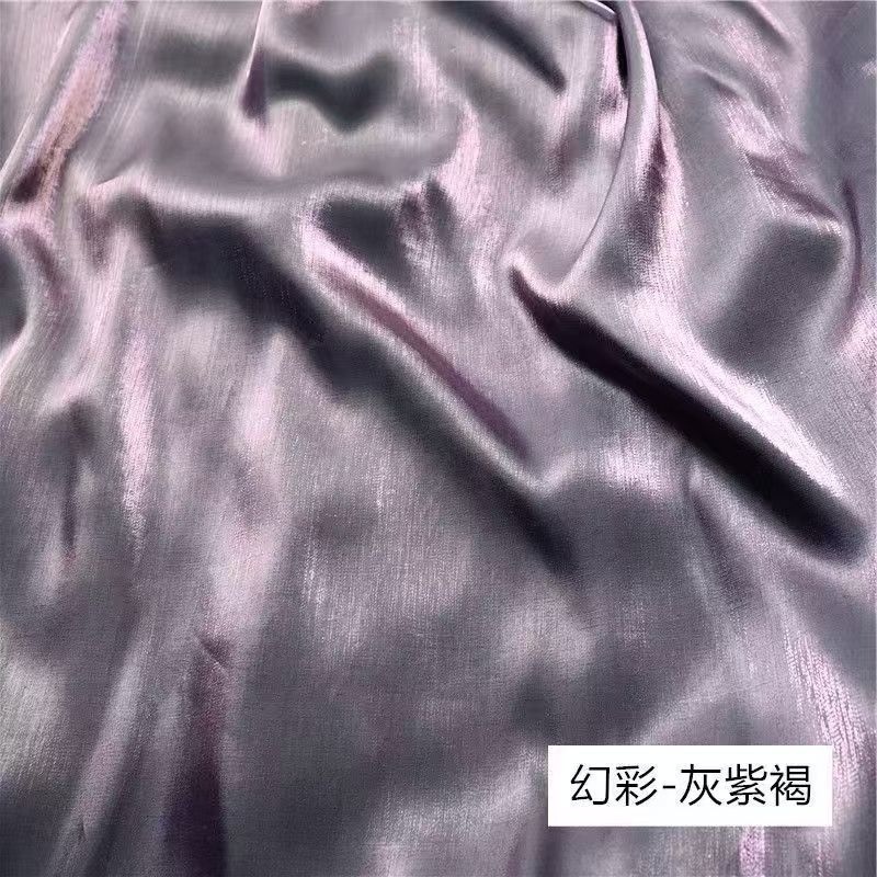 幻彩礼服旗袍布料古风汉服民族风马面裙大袖衫连衣裙婚纱服装面料细节图