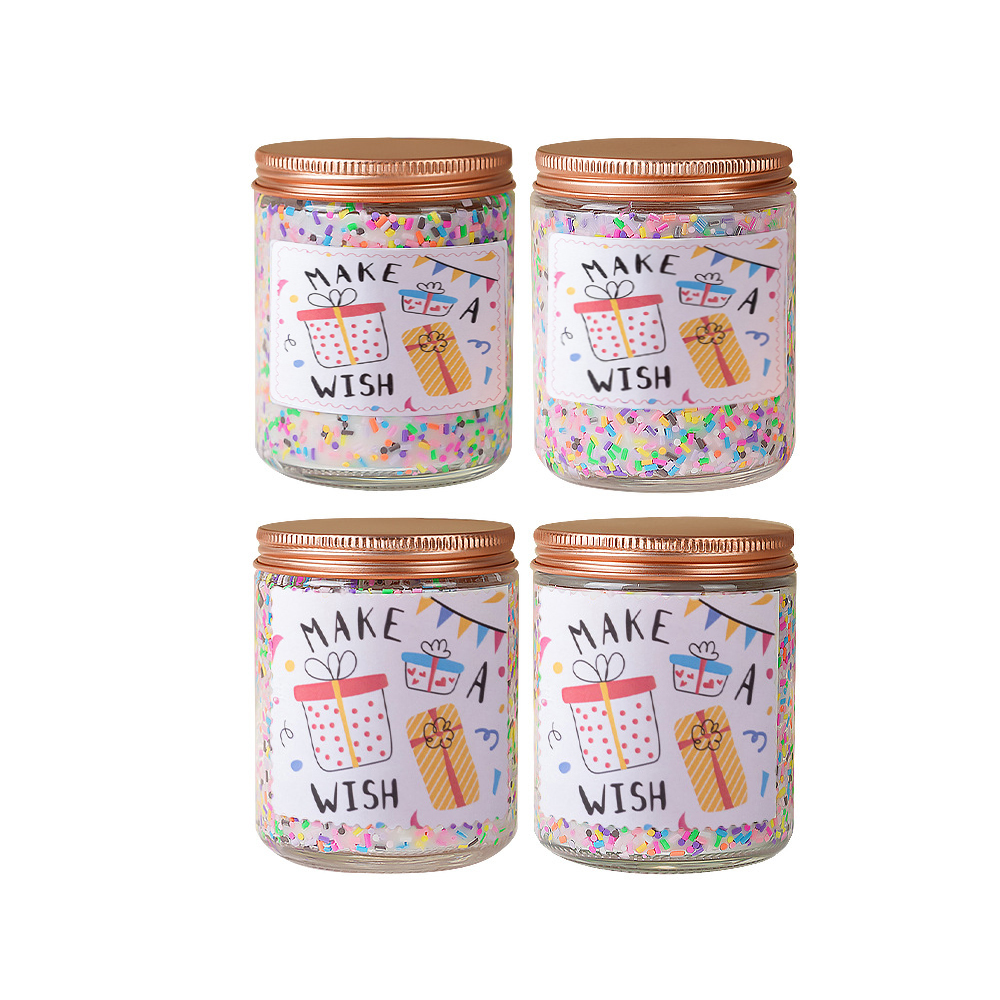 Amazon's Best-Selling Colorful Candy Granule Soy Wax Creative Birthday Gift, Souvenir, Sugar Needle Scented Candle Item Picture